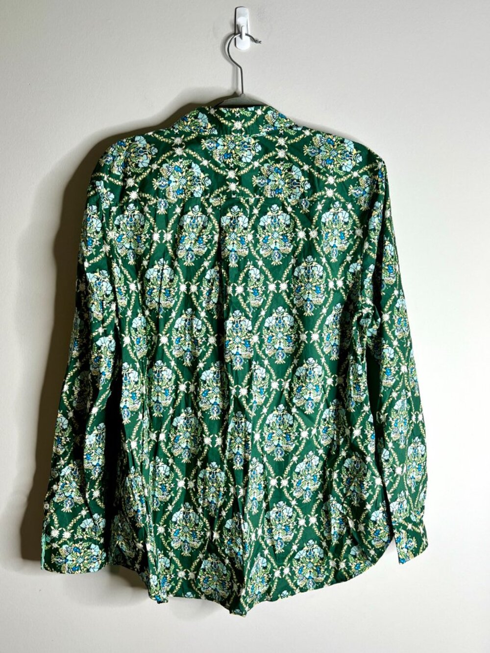 Talbots Button-Up Modern Classic Shirt in Spring Trellis Career Preppy Sz XL - Picture 6 of 6